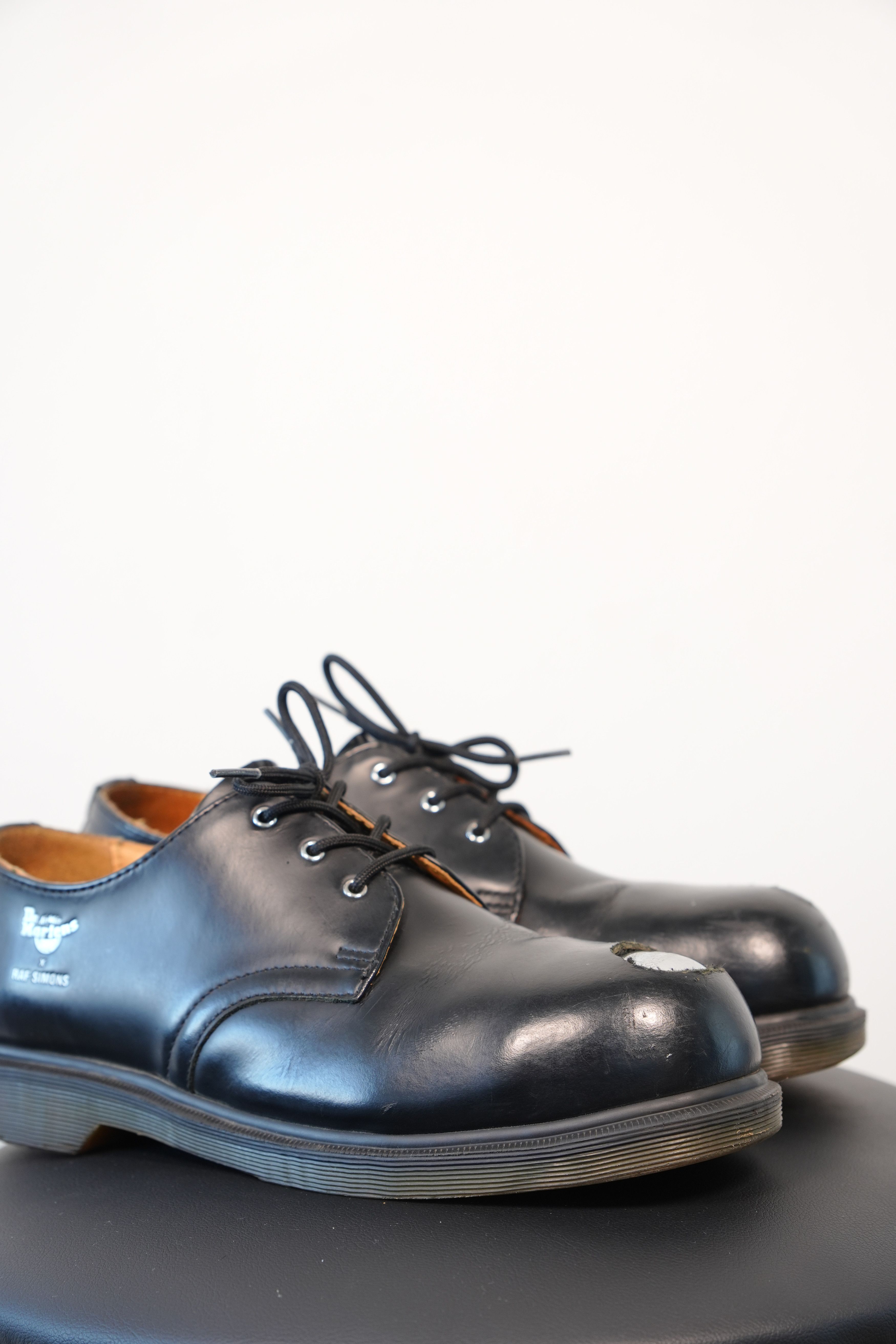 Dr. Martens × Raf Simons STEAL! Raf Simons X Dr. Martens steel toe leather shoe Size US 10 / EU 43 - 2 Thumbnail