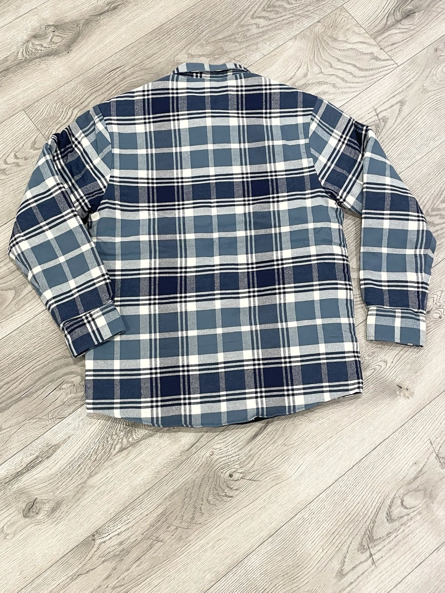 JJJJound JJJJound Blue & White flannel jacket Size US S / EU 44-46 / 1 - 4 Thumbnail