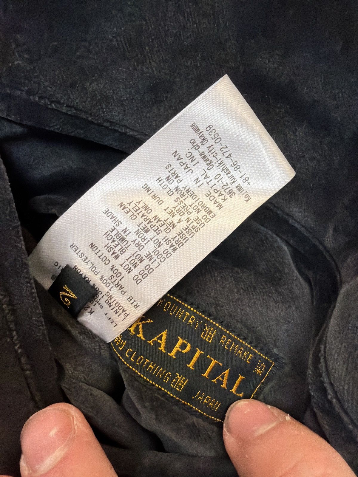 Kapital Kaptial velour bomber pillow Size US M / EU 48-50 / 2 - 4 Thumbnail