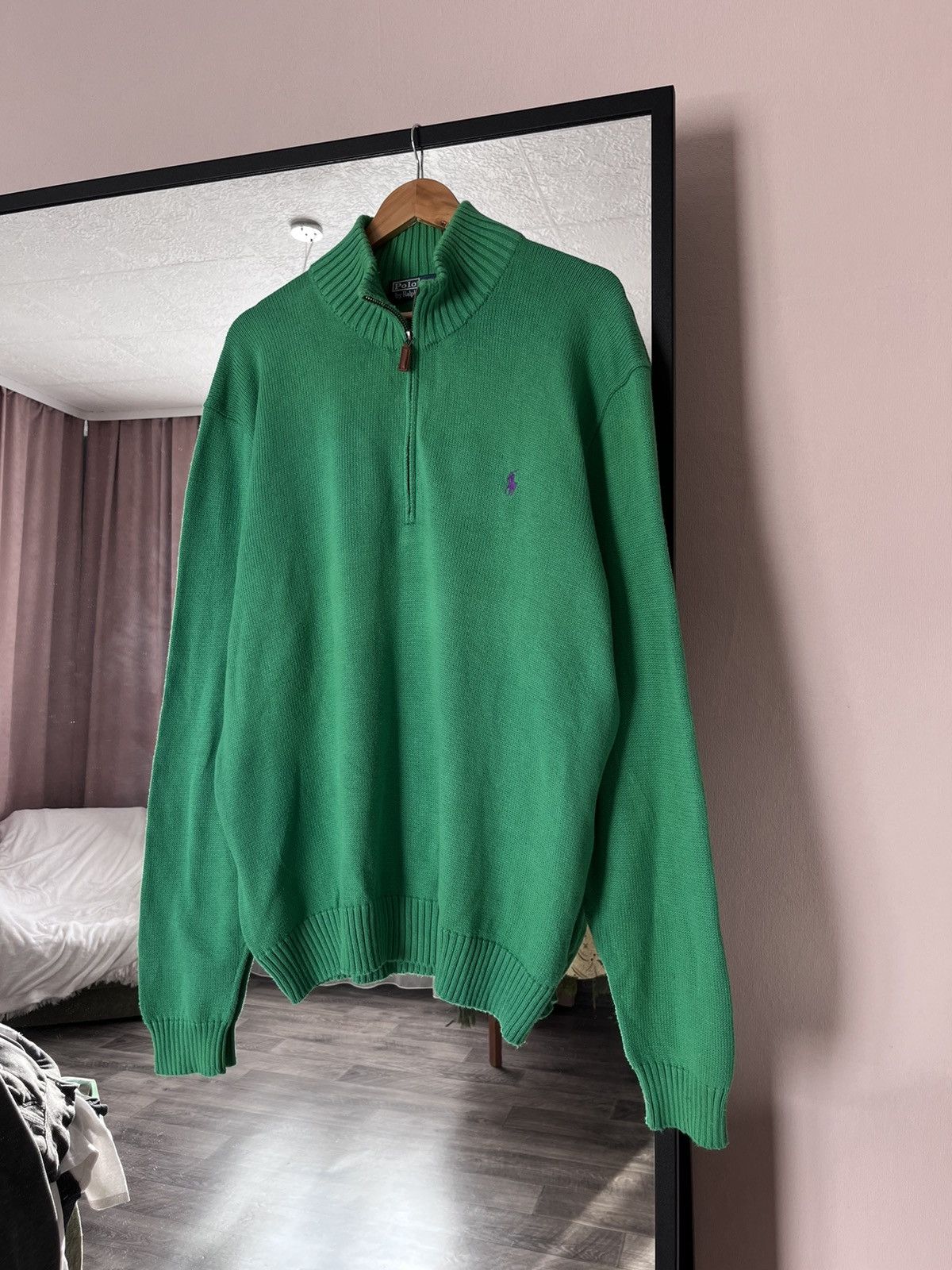 Polo Ralph Lauren Vintage Polo Ralph Lauren Half Zip Sweater Size US XXL / EU 58 / 5 - 4 Thumbnail