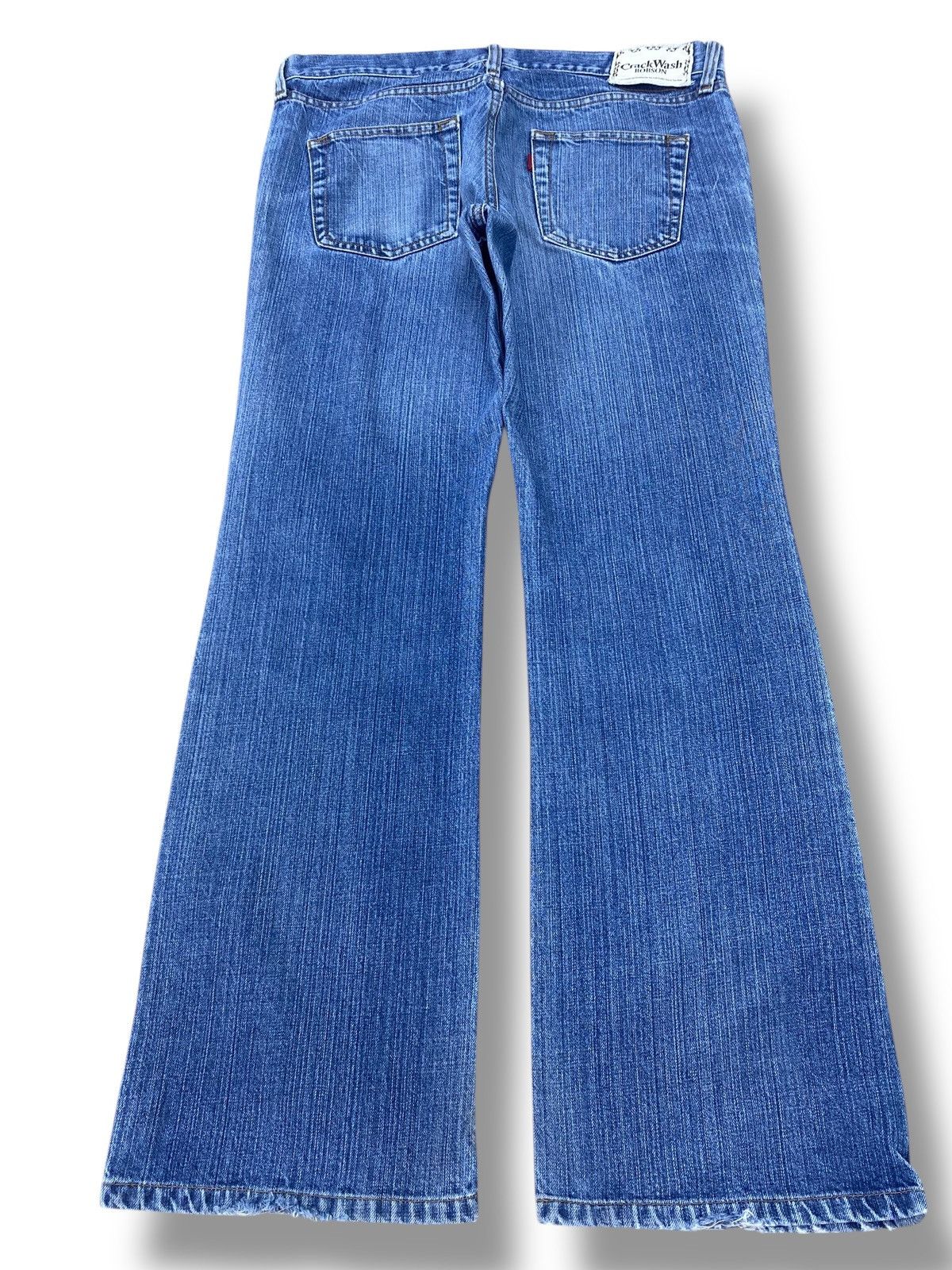 Japanese Brand Japanese Brand Acid Blue Wash Style Flare Jeans Size US 34 / EU 50 - 3 Thumbnail
