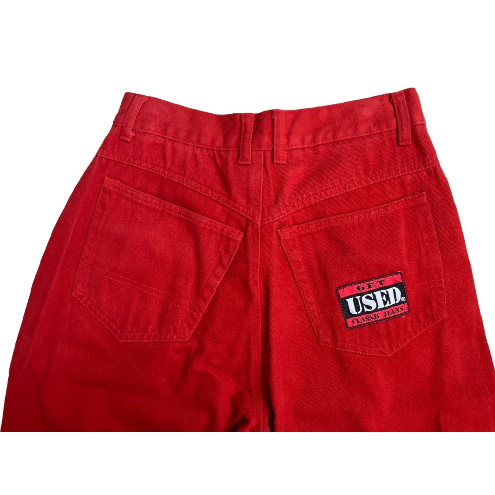 Vintage VINTAGE Get Used Jeans Mens 30 Red 90s Deadstock NOS NWT Modern "Jeans" Size US 30 / EU 46 - 4 Thumbnail