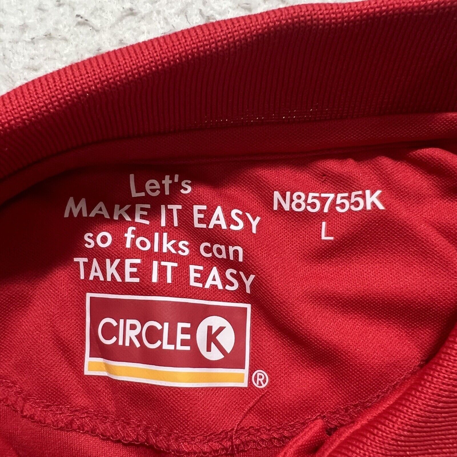 Other Circle K Large Gas Station Employee Polo Red Logo Shirt Size US L / EU 52-54 / 3 - 3 Thumbnail