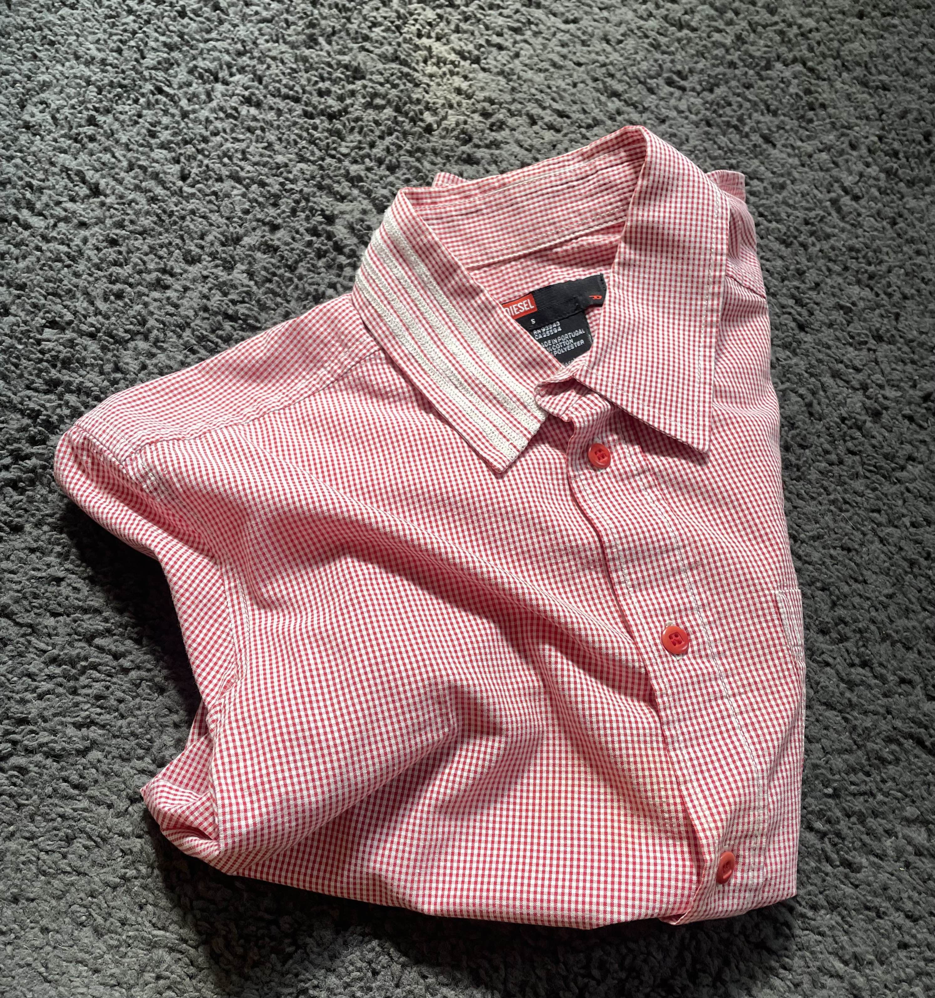 Diesel Diesel Y2K Red Gingham Shirt Short Sleeve – Size S Size US S / EU 44-46 / 1 - 5 Thumbnail