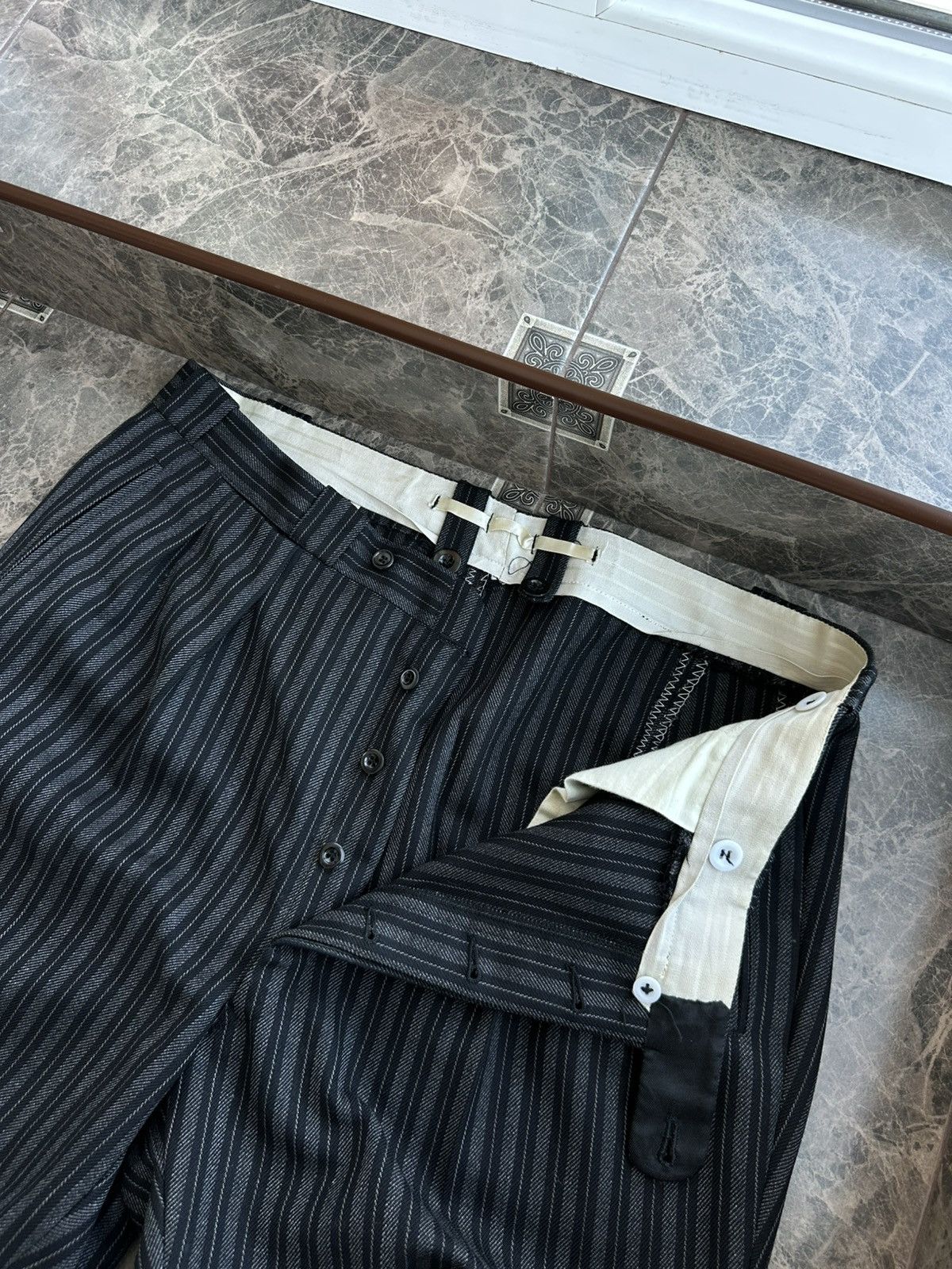 Other Vintage Edwardian Antique 1940s Men’s Wool Pants Sz XL Size US 36 / EU 52 - 5 Thumbnail
