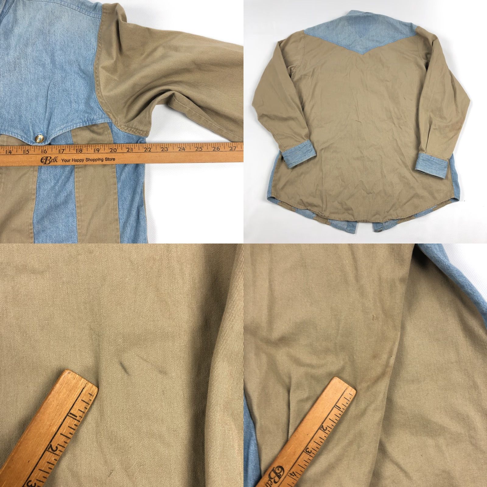 Vintage VINTAGE Spindle River Western Shirt Mens M Striped Denim Cowboy Size US M / EU 48-50 / 2 - 8 Thumbnail