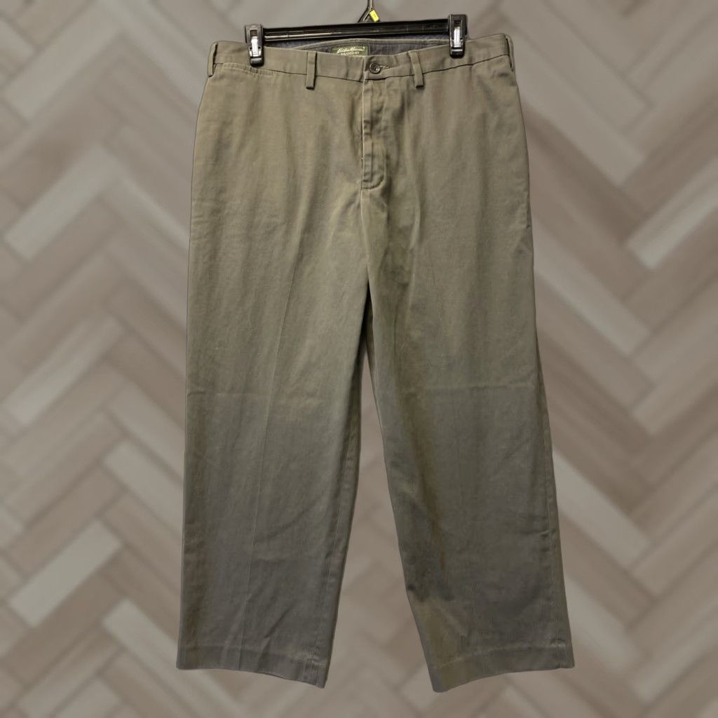 Eddie Bauer Eddie Bauer Chino Pants Men’s 38x30 Dark Military Green /0675 Size US 38 / EU 54 - 1 Thumbnail