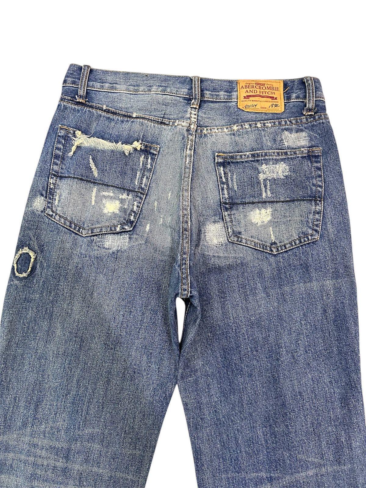 Abercrombie & Fitch × Vintage 💥 Vintage Abercrombie & Fitch Denim Distressed Punk Ripped Size US 34 / EU 50 - 11 Thumbnail