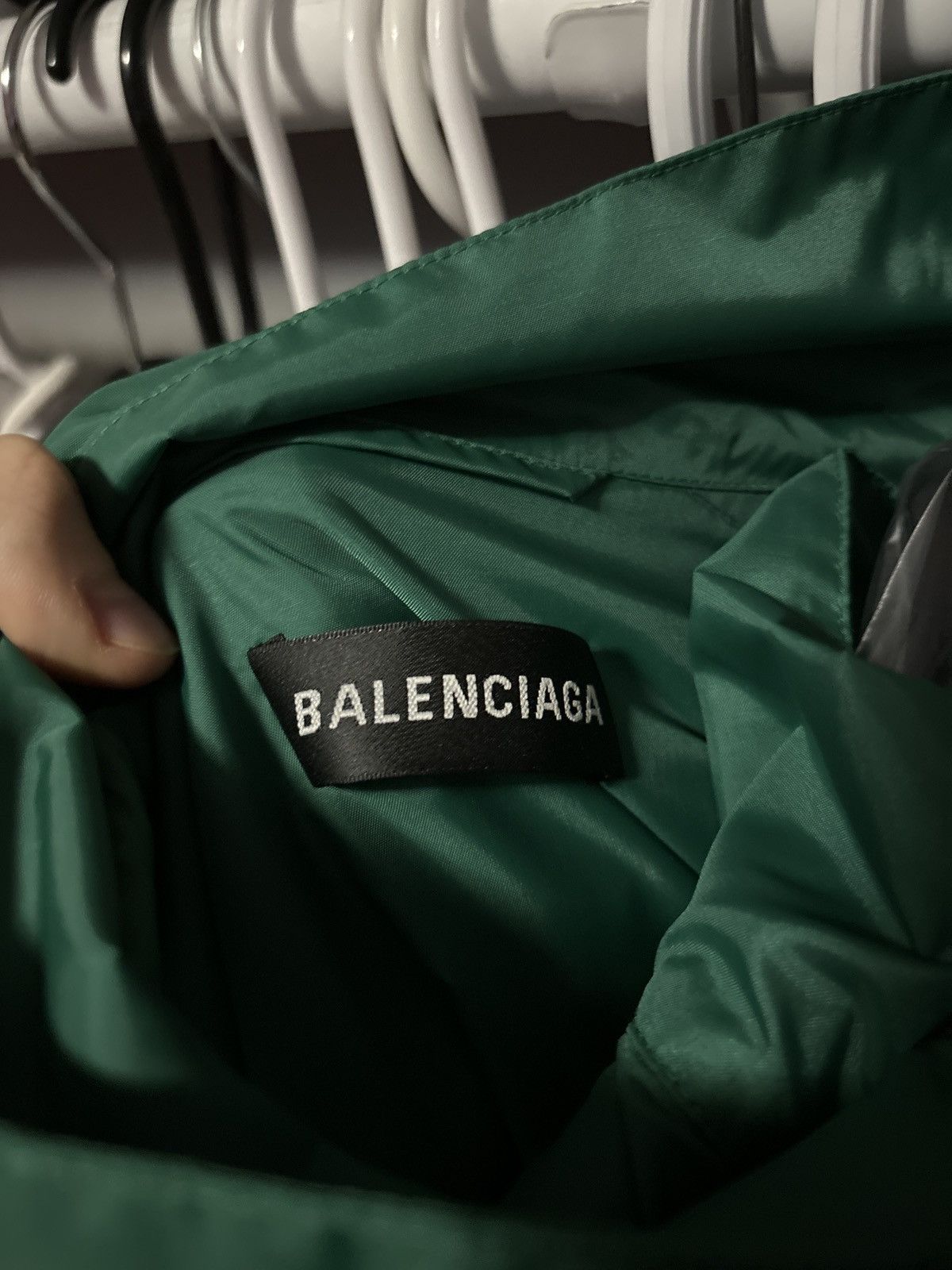 Balenciaga Balenciaga Oversized Green/Purple/Black Jacket Size US XXL / EU 58 / 5 - 7 Thumbnail