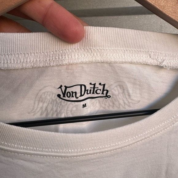 Von Dutch NWT VON DUTCH WHITE TEE SZ MEDIUM M Size M / US 6-8 / IT 42-44 - 2 Thumbnail