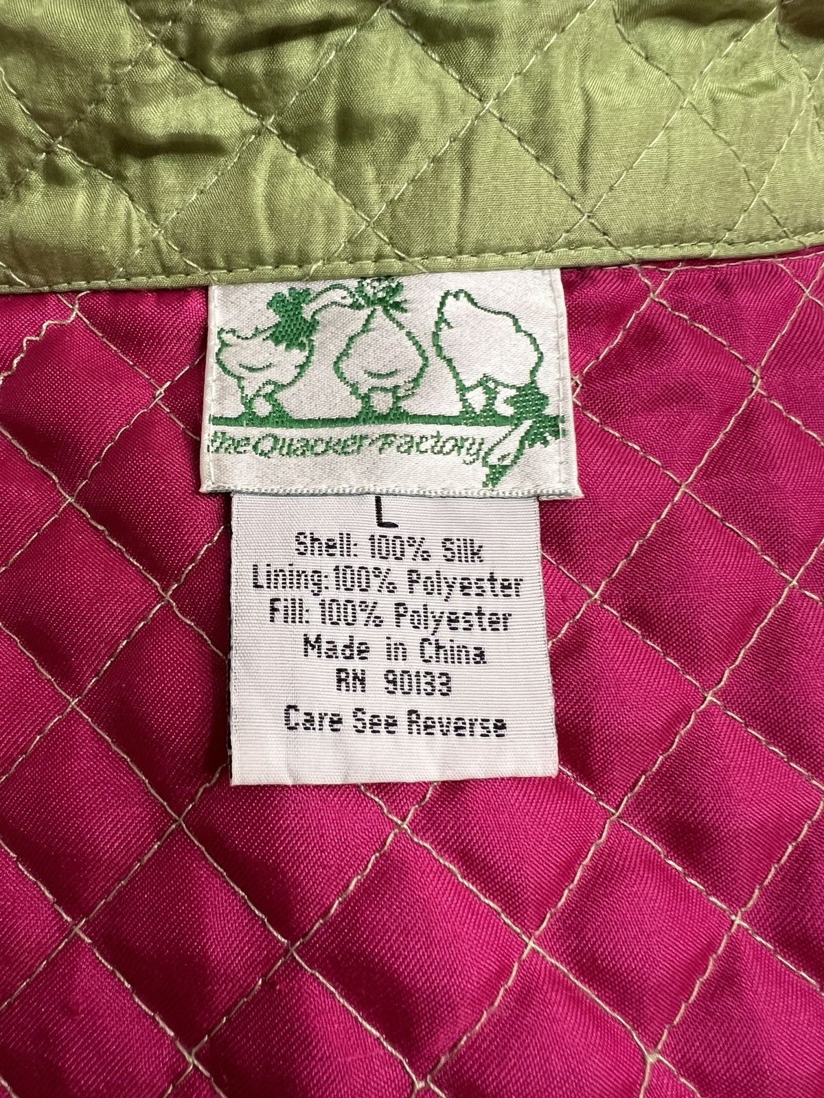 Quacker Factory Quacker Factory light green silk jacket size L Size L / US 10 / IT 46 - 6 Thumbnail