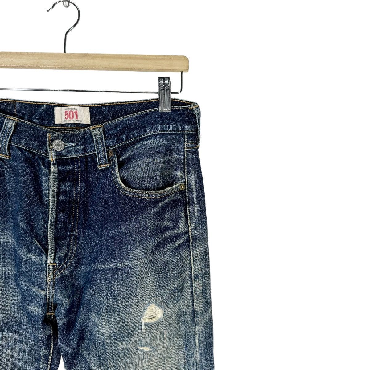 Levi's ☀️LEVI’S 501 STRAIGHT LEG PATCHWORK DENIM JEANS PANTS Size US 30 / EU 46 - 5 Thumbnail