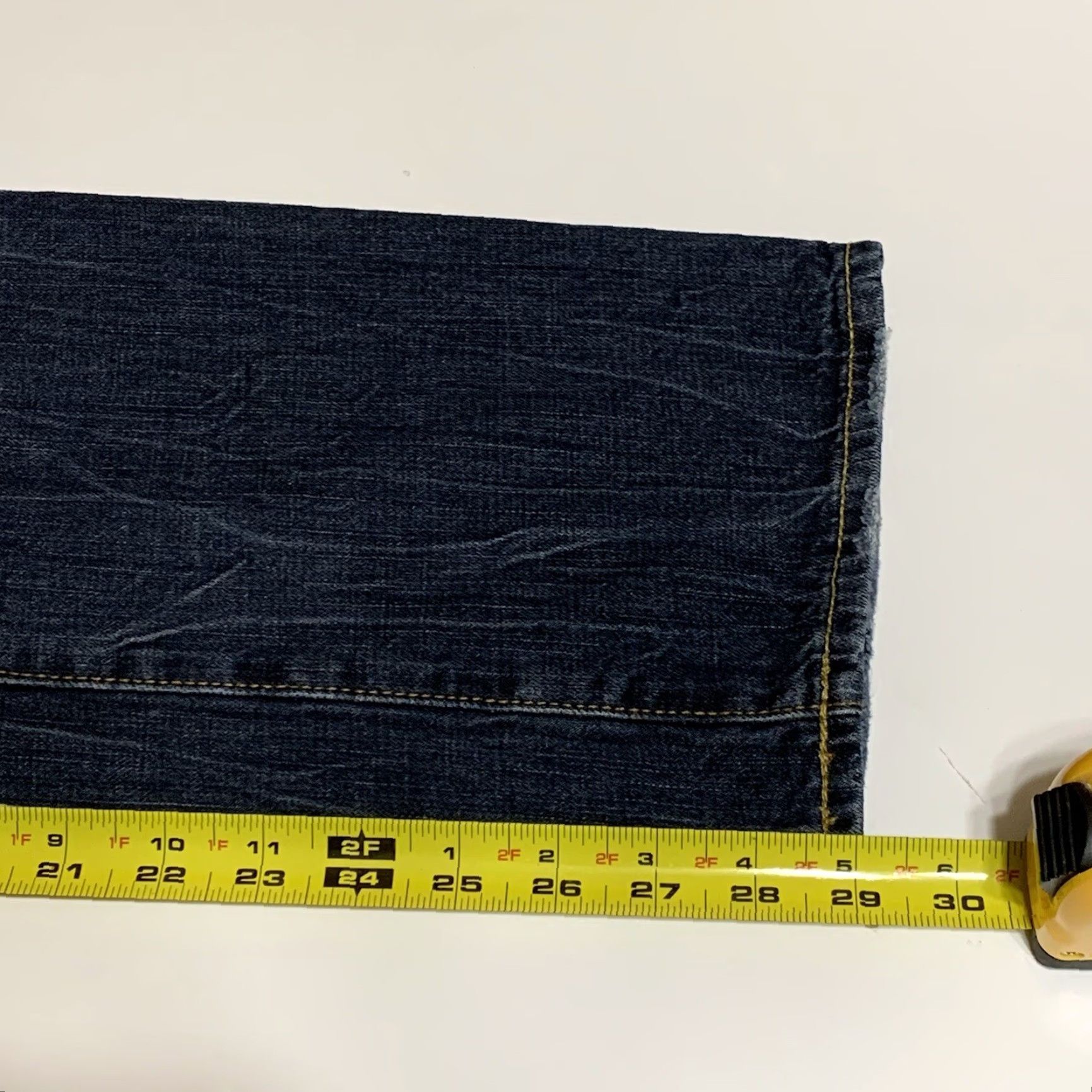 American Eagle Outfitters VINTAGE American Eagle Original Straight Jeans Mens 30x29 Blue Denim Cotton Fade Lines Whiskers Size US 30 / EU 46 - 6 Thumbnail