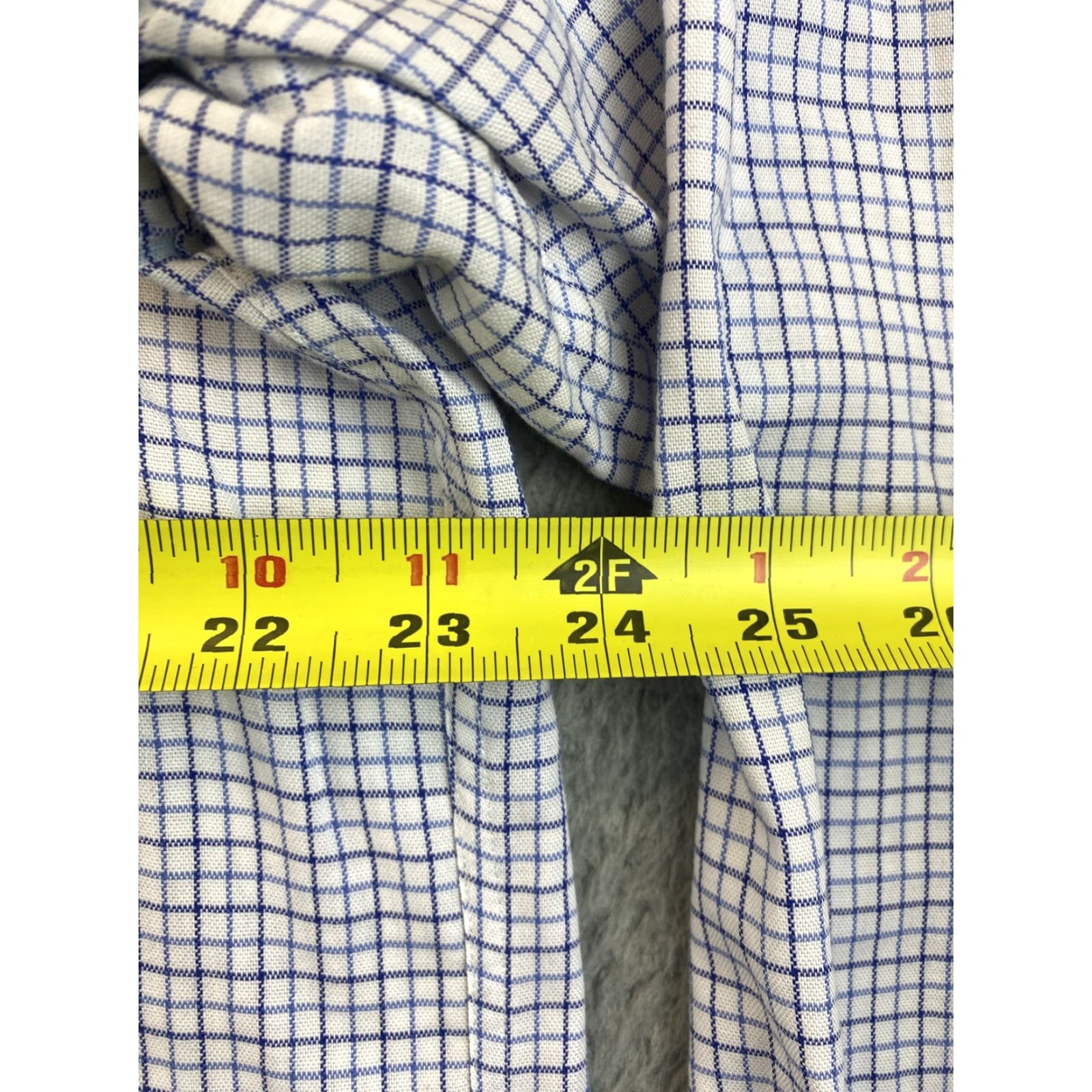 Ralph Lauren Ralph Lauren Classic Fit Check Button-Up Shirt 16.5 Blue/White Men's Regular Size US L / EU 52-54 / 3 - 6 Thumbnail