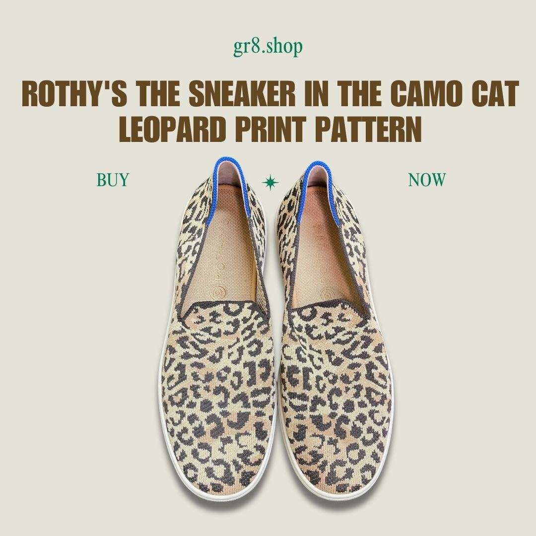 Rothy's Rothys The Sneaker Camo Cat Leopard Print Pattern Womens Siz Size US 9.5 / IT 39.5 - 1 Thumbnail