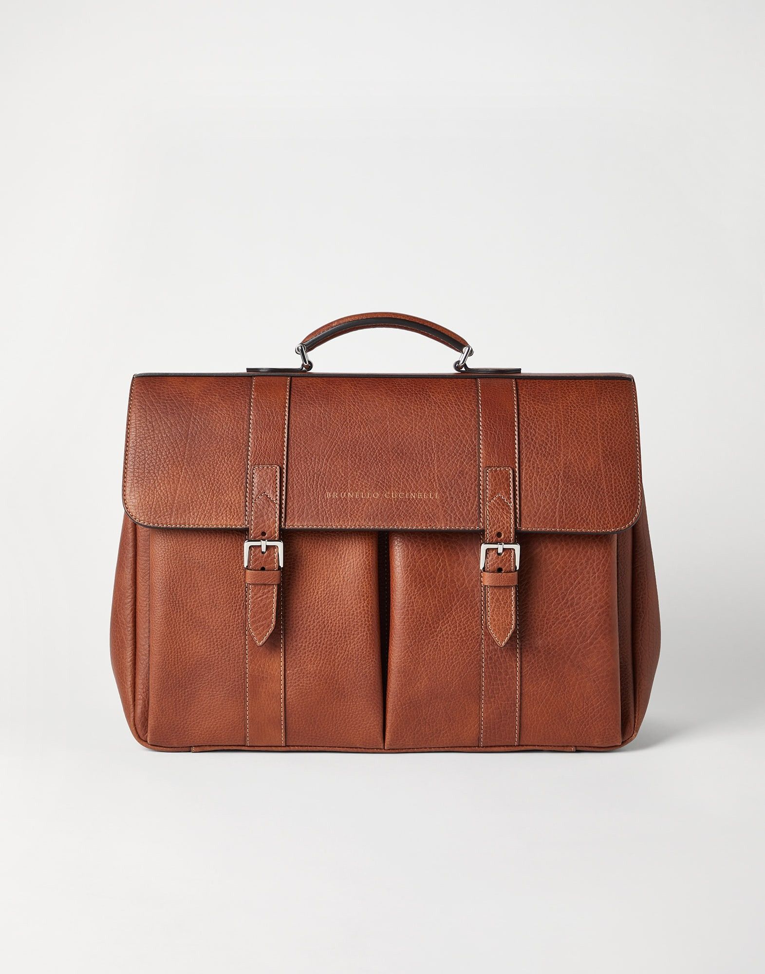 Brunello Cucinelli o1w1db11025 Size: OS/ Leather Handbag in Brown Size ONE SIZE - 1 Thumbnail