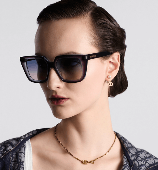 Dior o1w1db10725 Size :OS/DMNGS1 Sunglasses in Transparent Purple Size ONE SIZE - 6 Thumbnail