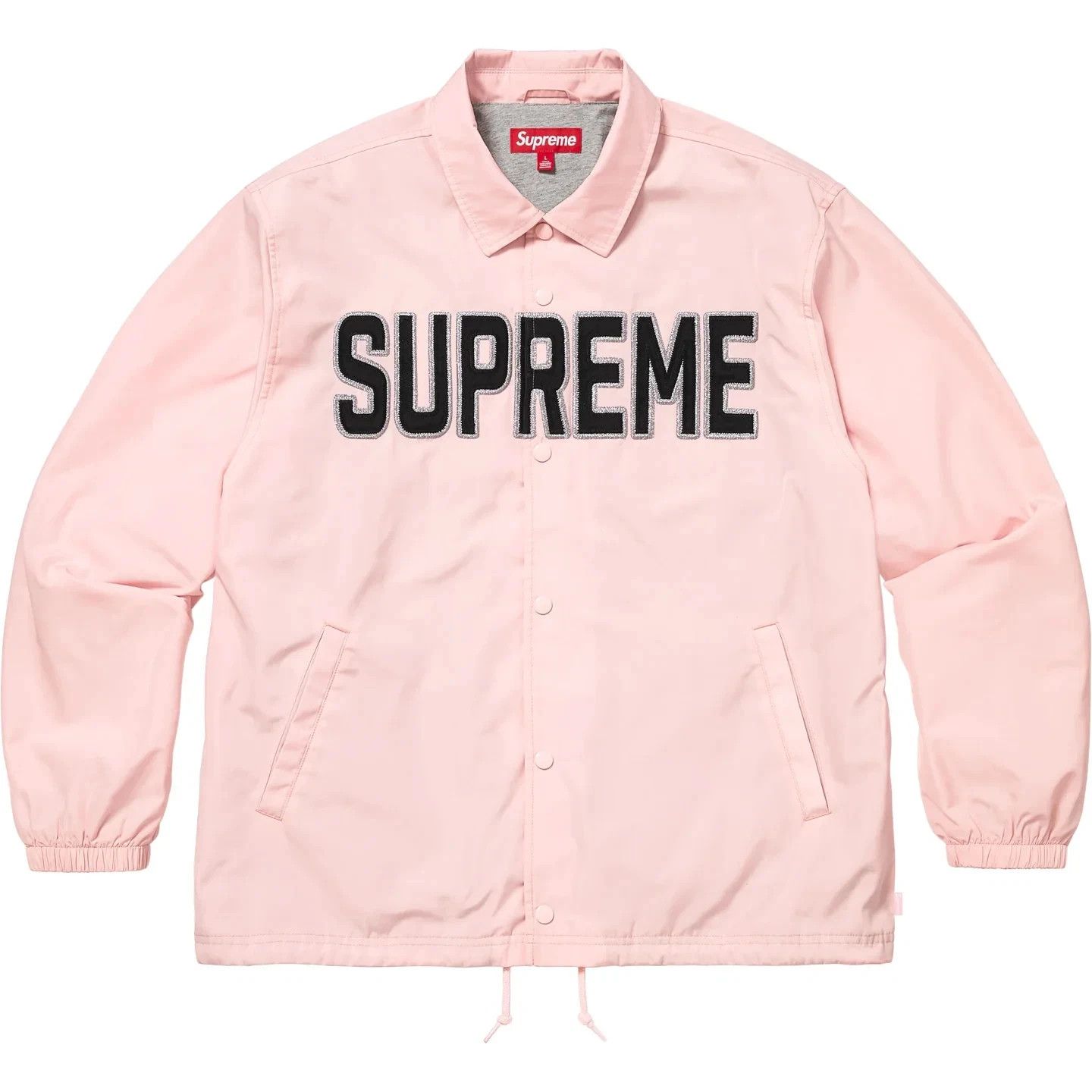 Supreme Supreme SS26 Spellout Coaches Jacket Pink Size Small New Size US S / EU 44-46 / 1 - 4 Thumbnail