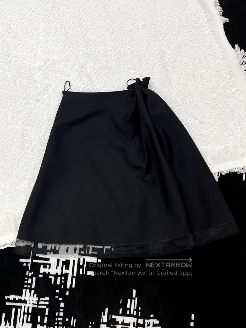 Dior Dior Black irregular skirt Size 24" / US 00 / IT 34 - 3 Thumbnail