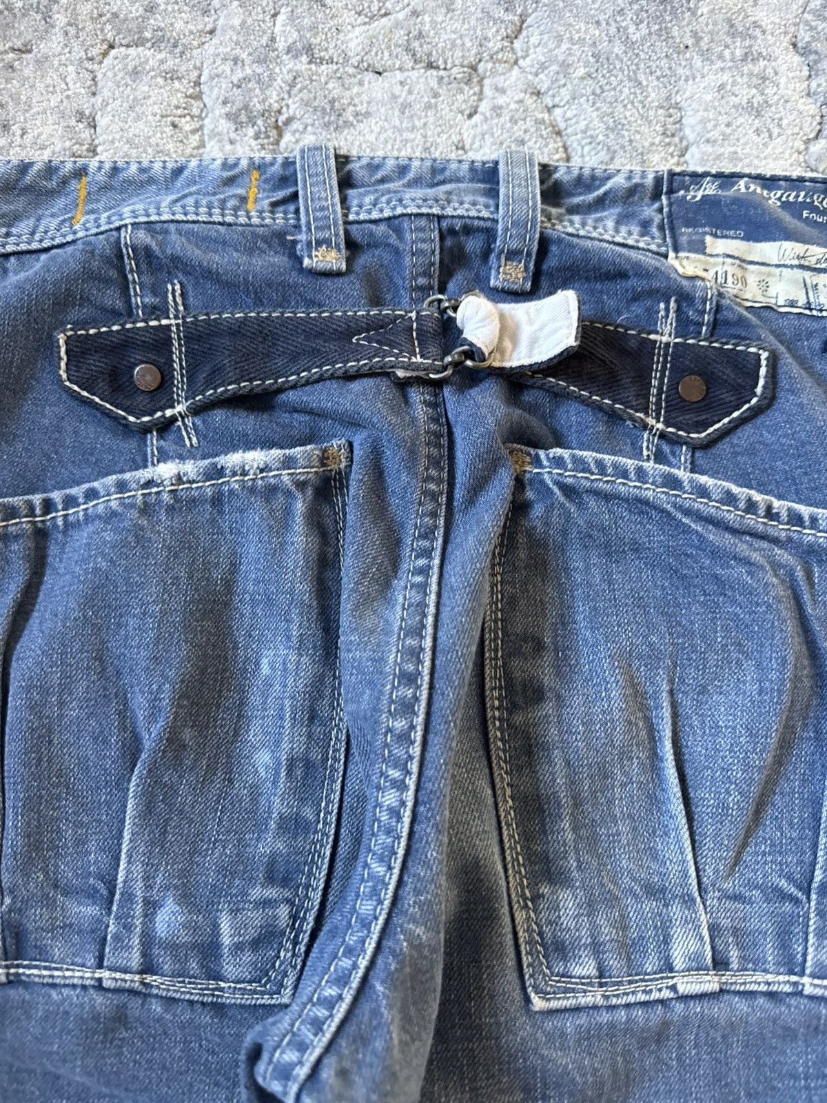 Beauty Beast 2000s Antgauge Japan Buckle Back Baker Denim Pants Size US 28 / EU 44 - 15 Thumbnail