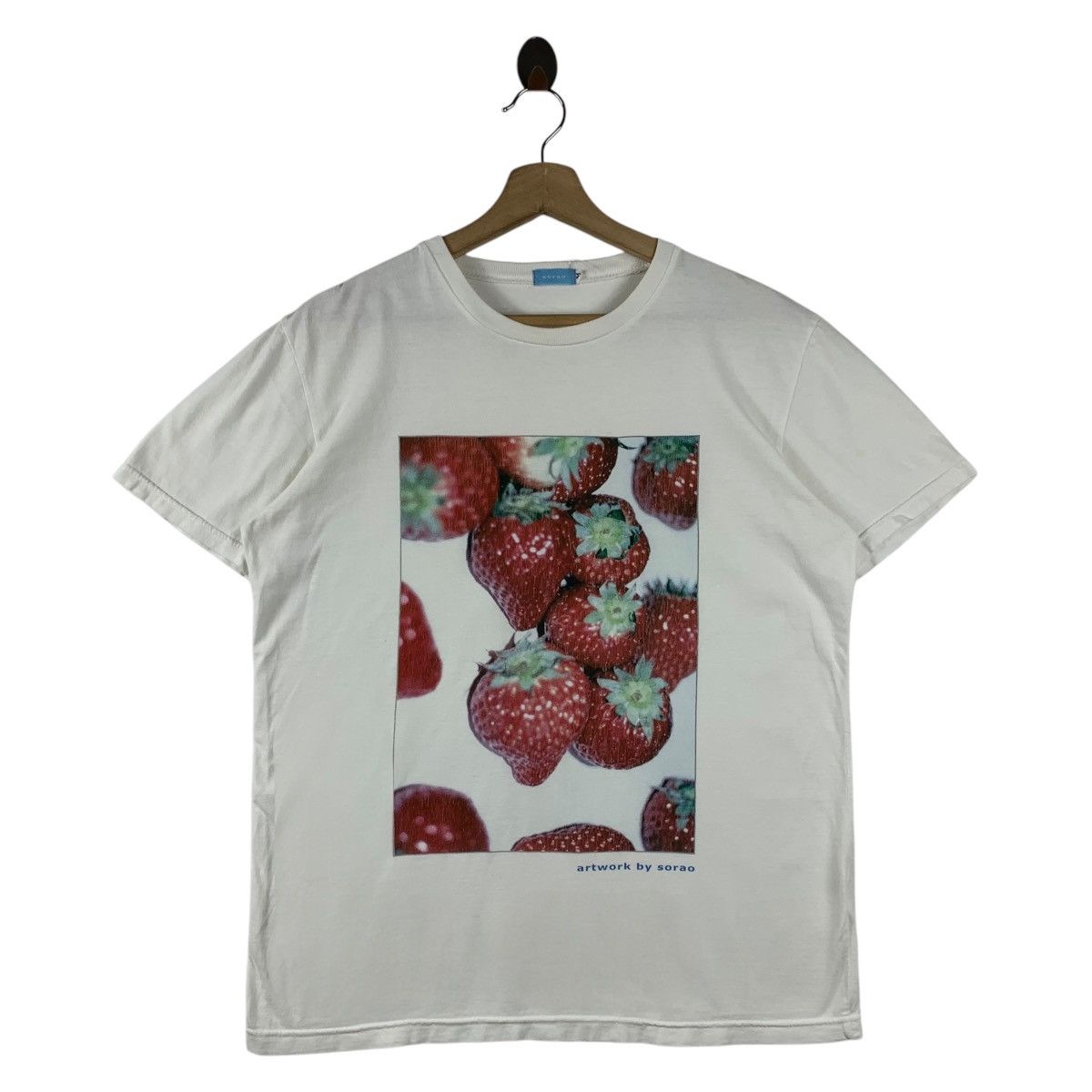 Vintage Vintage STRAWBERRY art picture by SORAO tee Size US M / EU 48-50 / 2 - 1 Thumbnail