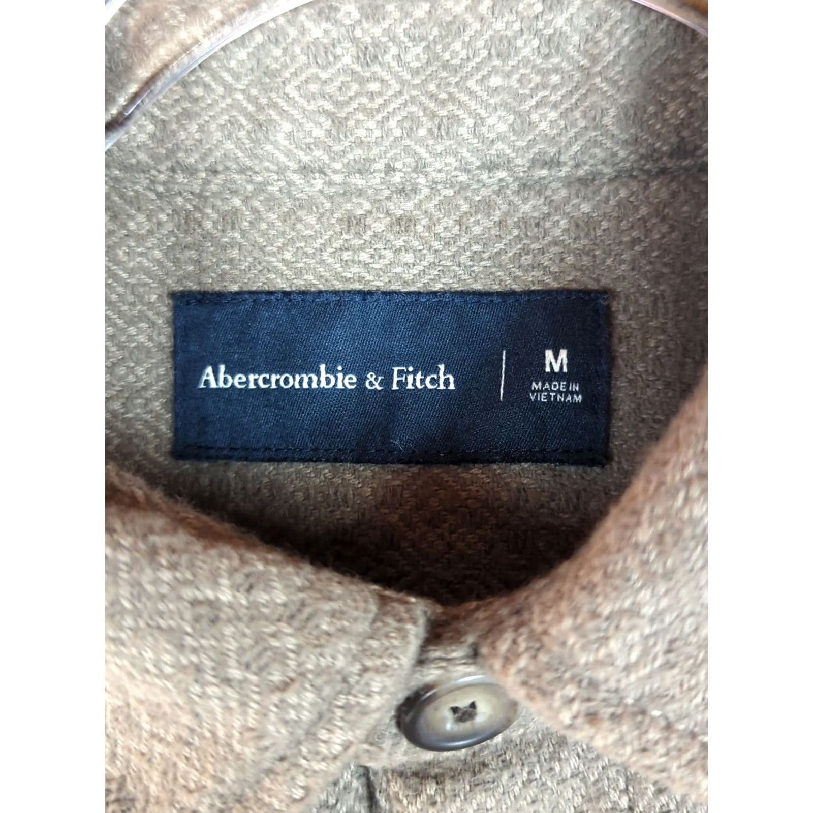 Abercrombie & Fitch Abercrombie & Fitch Shacket Mens Green Medium Weight Utility Style Button-Up Jacket Pocketed Size US M / EU 48-50 / 2 - 4 Thumbnail