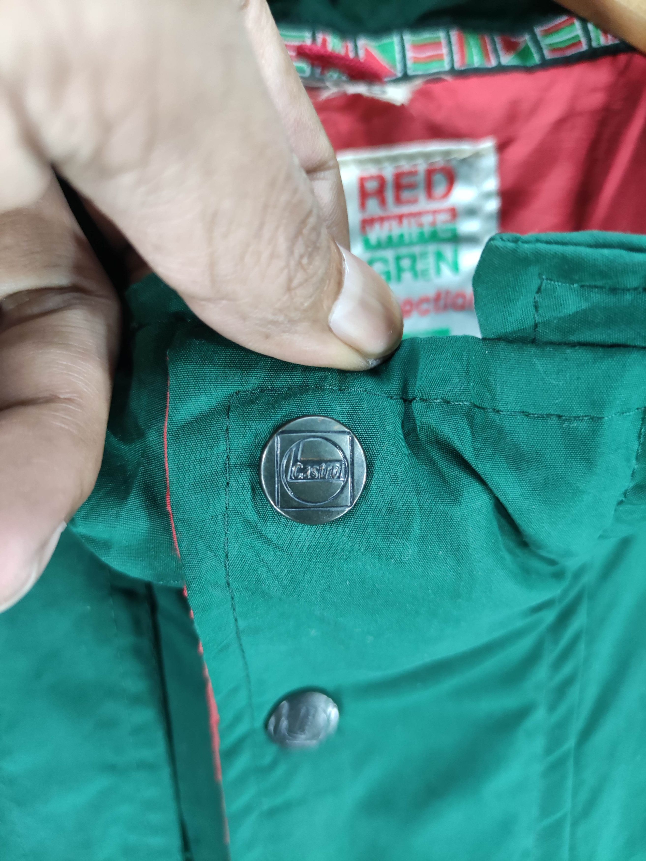 Japanese Brand Vintage Castrol Jacket With Hoodie Zipper Size US L / EU 52-54 / 3 - 3 Thumbnail