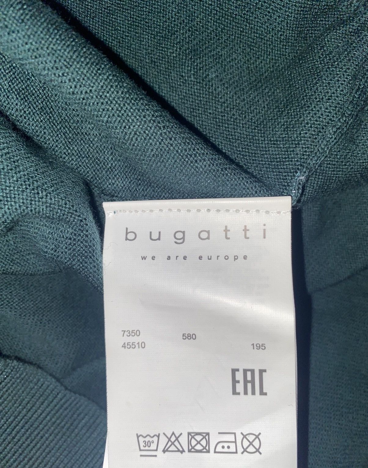 Bugatti Bugatti - BNWT - V-Neck Sweater - Green - XL - Cotton Size US XL / EU 56 / 4 - 15 Thumbnail