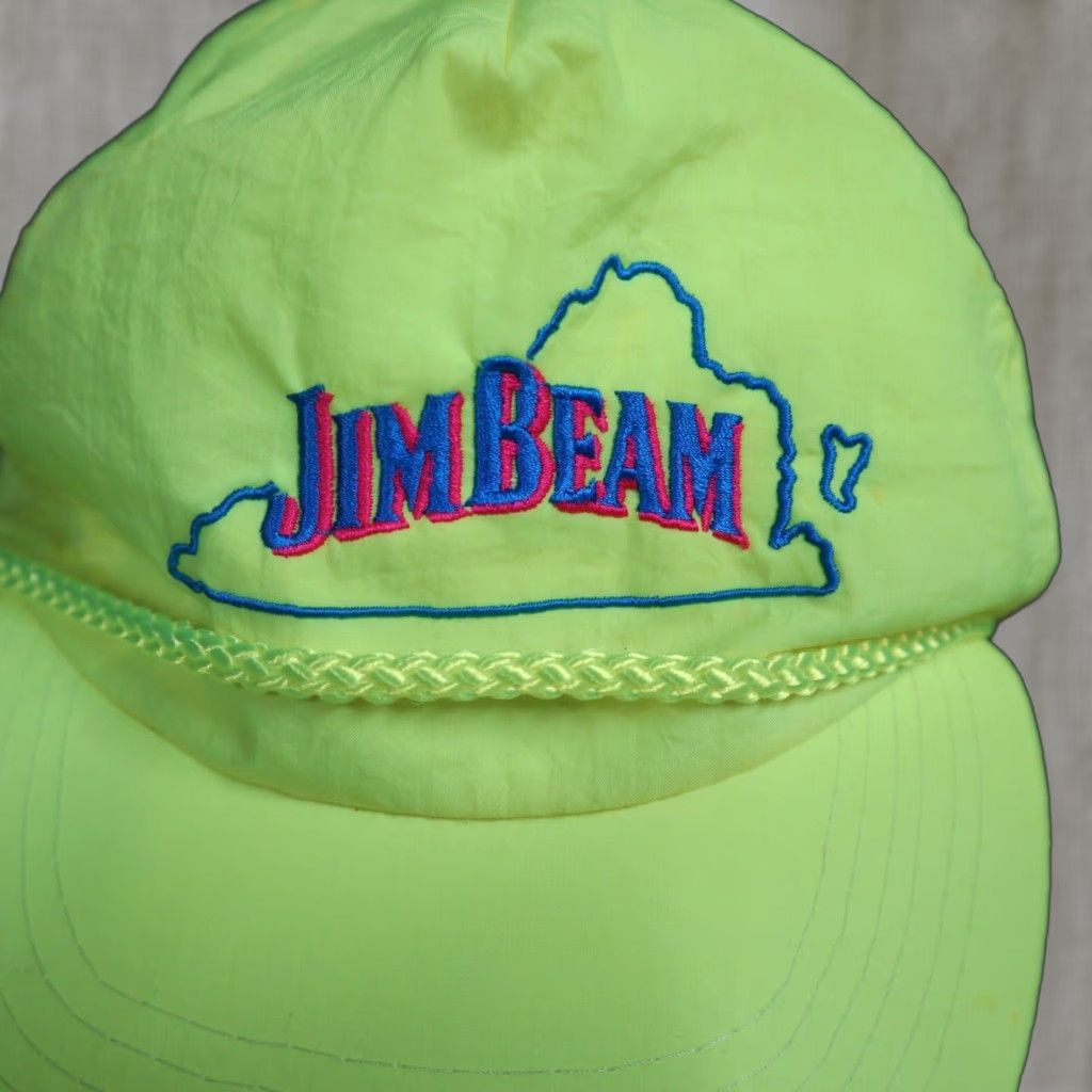Vintage VINTAGE Jim Beam Baseball Cap Hat Snapback Men Adjustable Green 80s Boys Mens Girls Size ONE SIZE - 1 Thumbnail