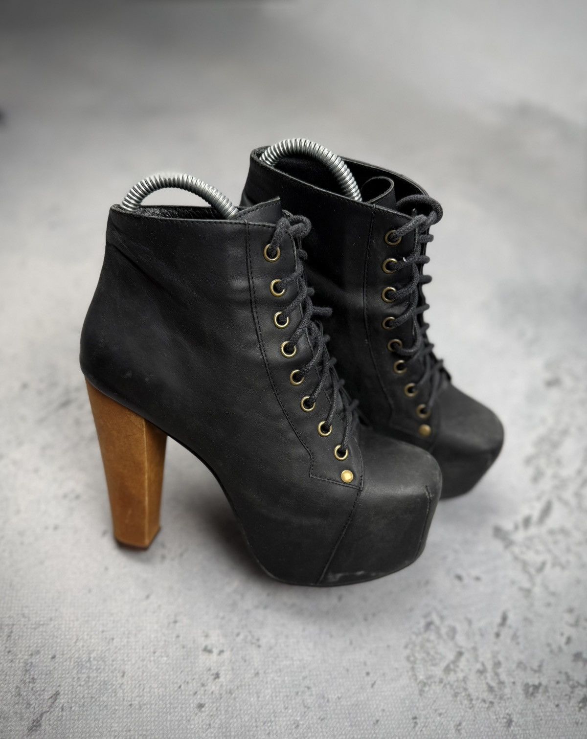 Jeffrey Campbell Havana Last by Jeffrey Campbell Handmade Leather Boots Size US 6 / IT 36 - 8 Thumbnail