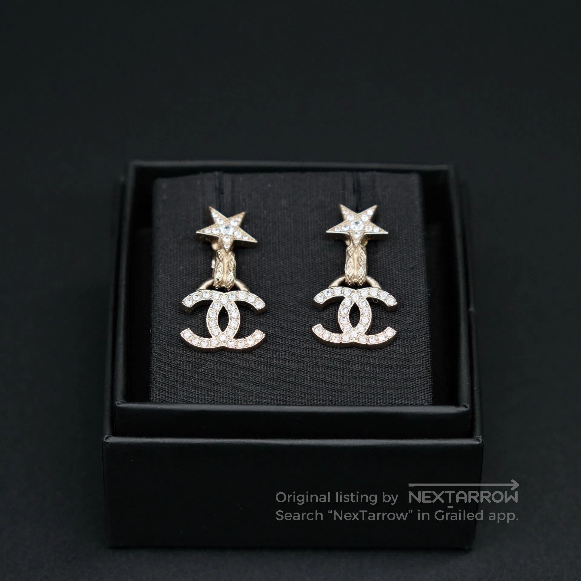 Chanel CHANEL 24B Double C Star Diamond Earrings. Size ONE SIZE - 2 Thumbnail