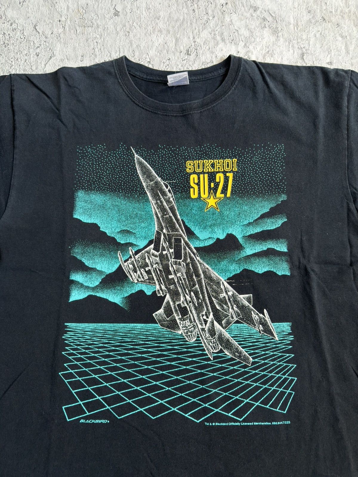 Band Tees × Blackbird × Vintage 1999 SU-27 Military Jett Sukhoi Tee Size US XL / EU 56 / 4 - 3 Thumbnail