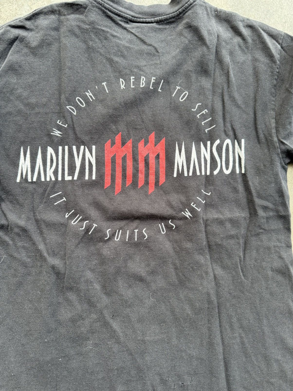 Band Tees × Marilyn Manson × Vintage Y2K Marilyn Manson Tee Size US M / EU 48-50 / 2 - 4 Thumbnail