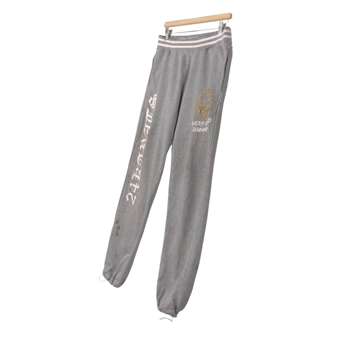 Japanese Brand 📌24 Karats Stay Gold Jogger Pants Punk Design Size US 30 / EU 46 - 3 Thumbnail