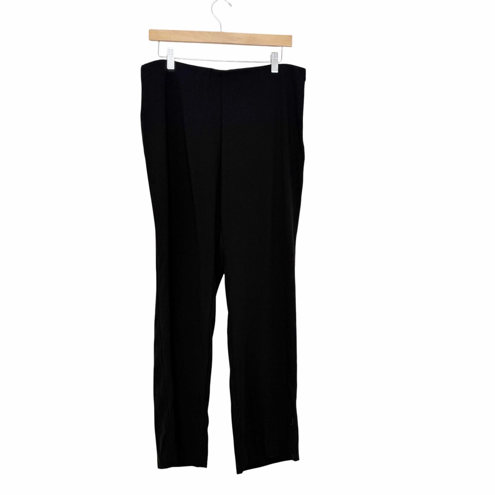 Eileen Fisher Eileen Fisher Black Crepe Dress Pants Sz 12 Size 34" / US 12 / IT 48 - 1 Thumbnail