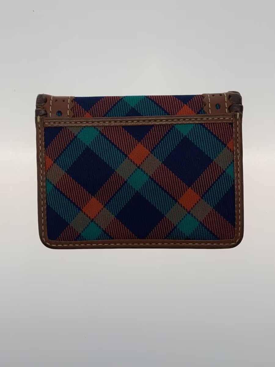 Vivienne Westwood Plaid Orb Leather Card Holder Wallet Size ONE SIZE - 2 Thumbnail