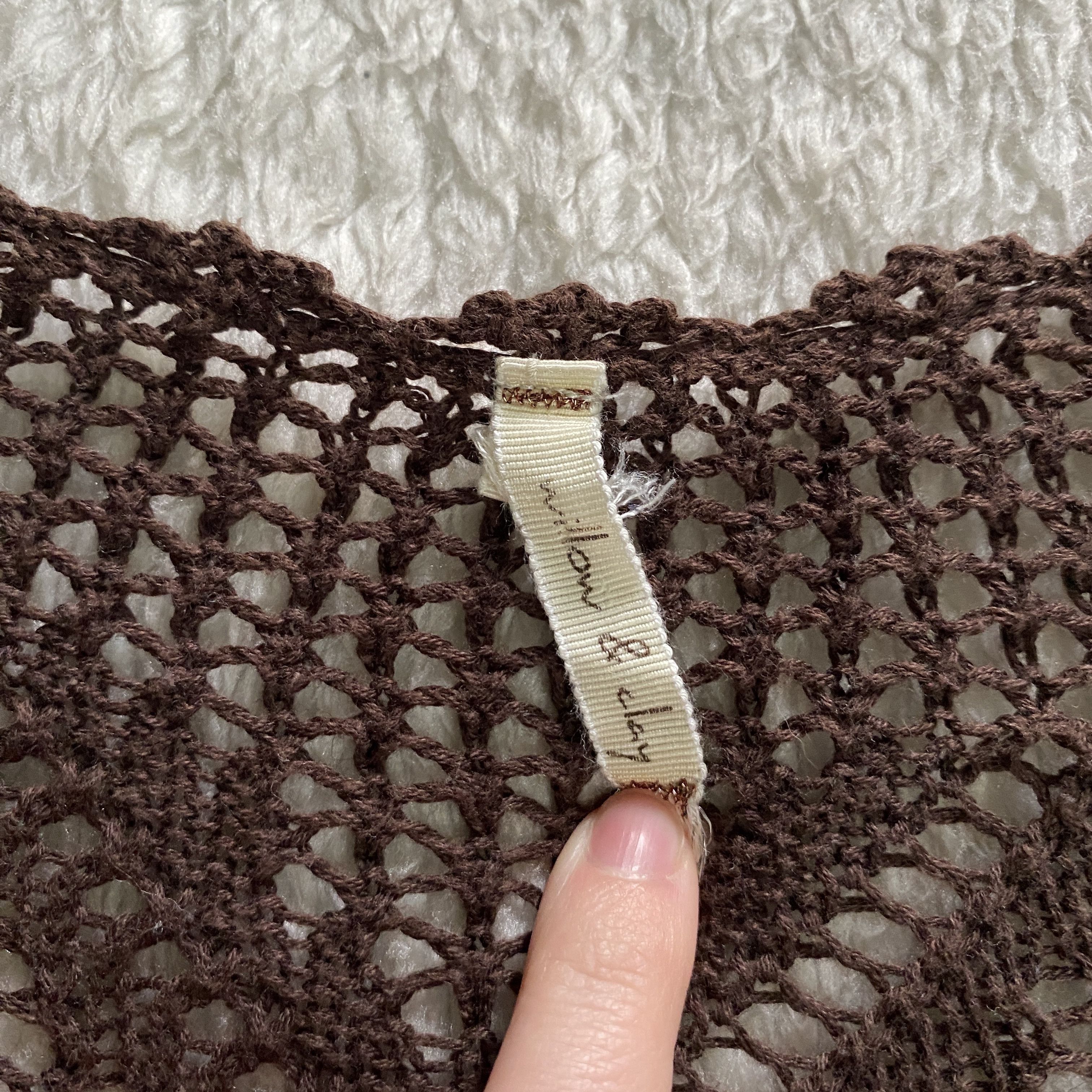 Other Boho Crochet Open Cardigan Sweater – Willow & Clay Size L / US 10 / IT 46 - 8 Thumbnail