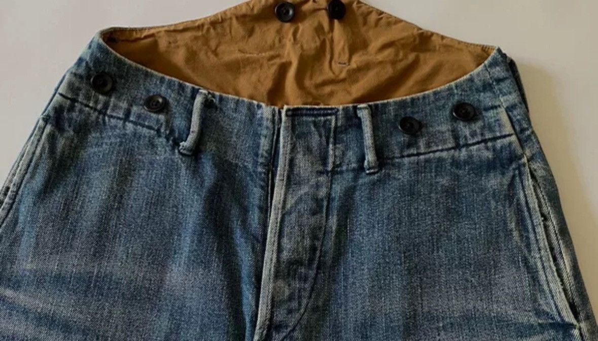Kapital KAPITAL washed distressed jeans loose cropped pants Size US 28 / EU 44 - 5 Thumbnail