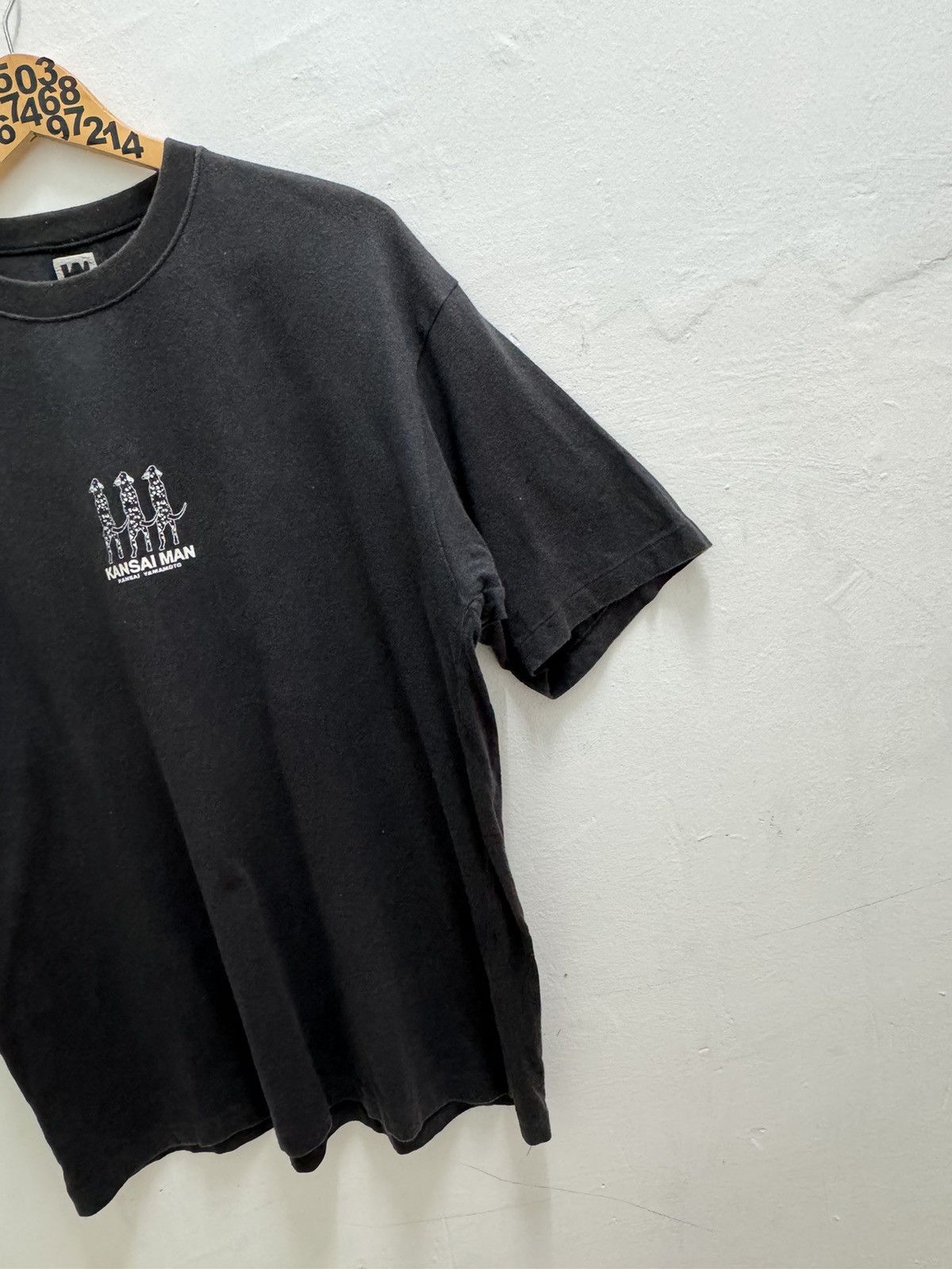 Vintage Kansai Yamamoto Single Stitch Center Logo Sun Faded