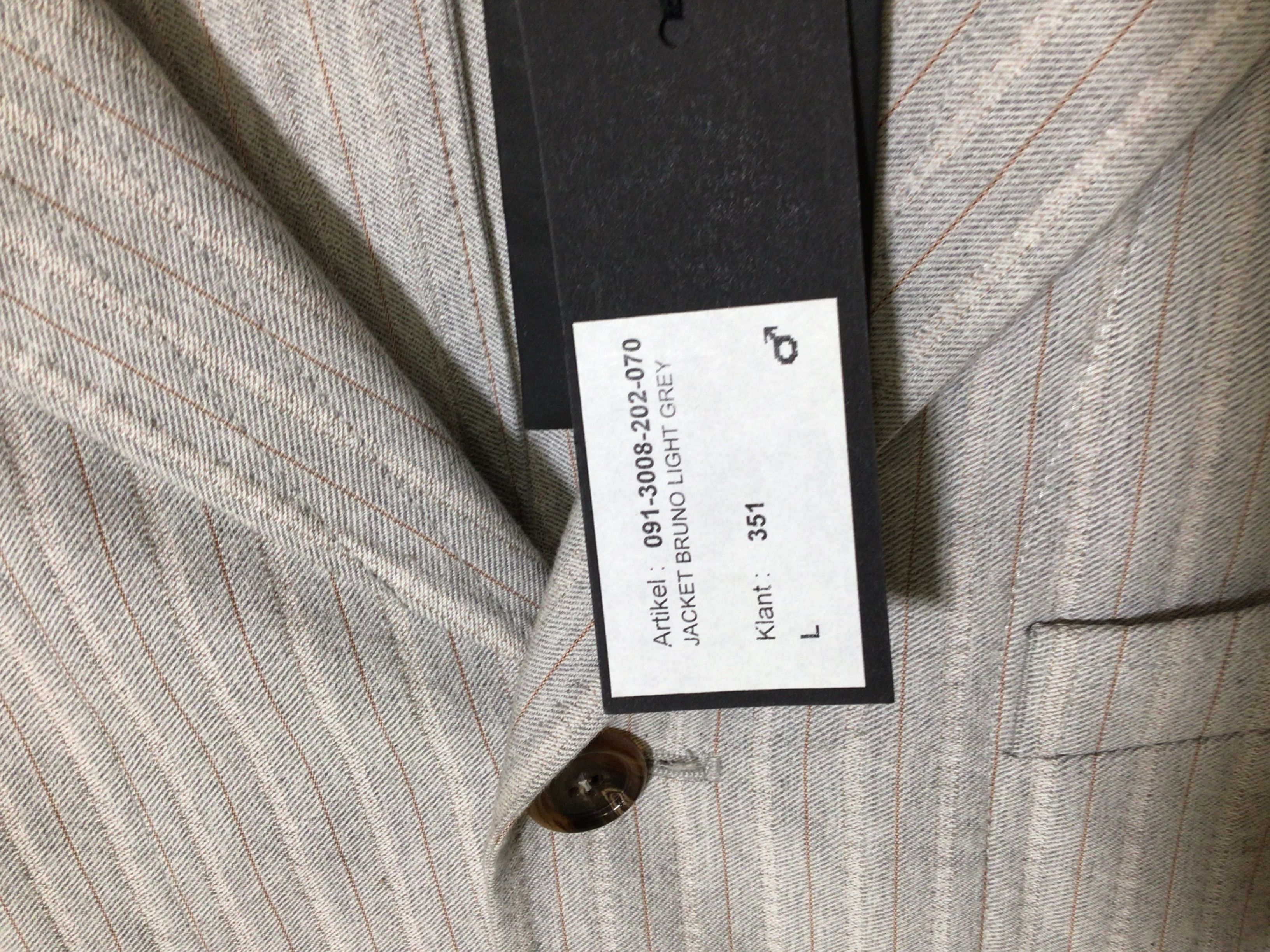 Ann Demeulemeester Ann Demeulemeester Gray Pinstriped Blazer Size 50L - 4 Thumbnail