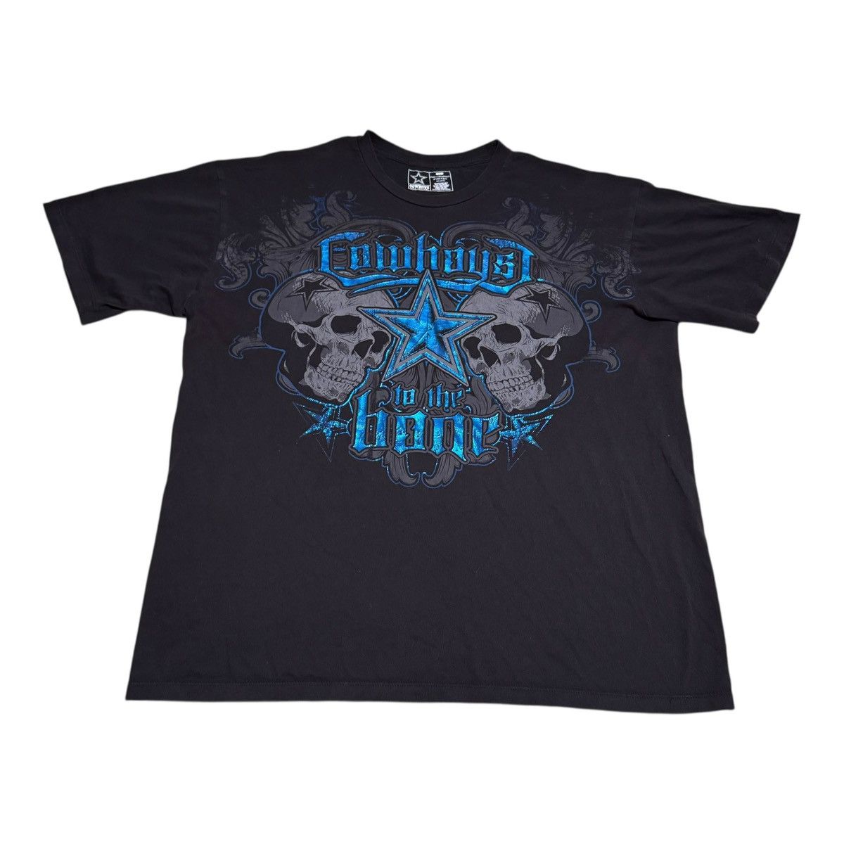 NFL Dallas Cowboys Y2K Skull Affliction Style Shirt Adult XL Size US XL / EU 56 / 4 - 1 Thumbnail