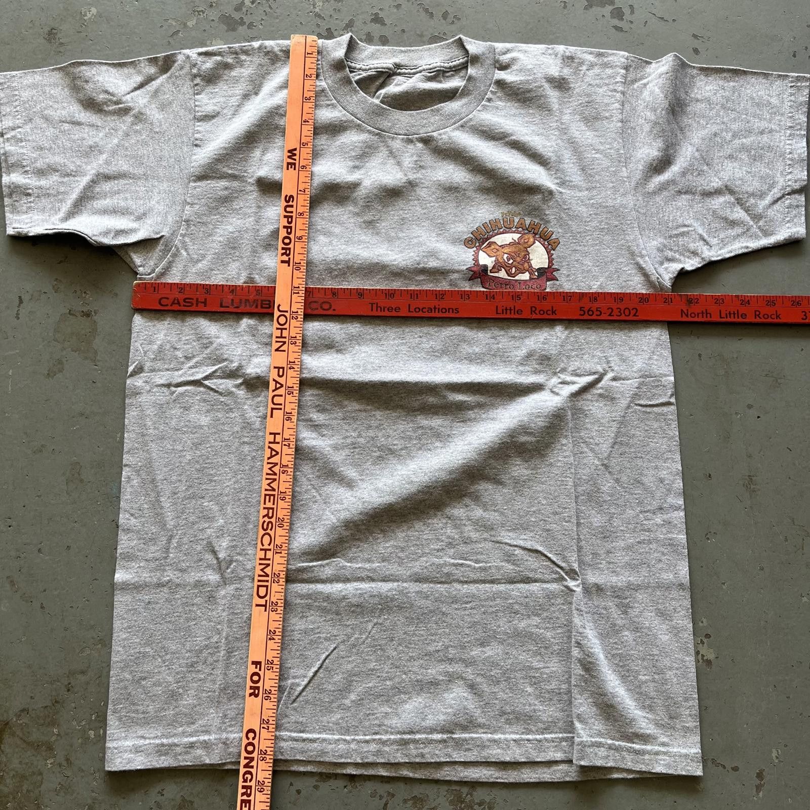 Vintage Vintage 90s Y2K Funny Psycho Chihuahua Perro Loco Dog Shirt Size US L / EU 52-54 / 3 - 3 Thumbnail
