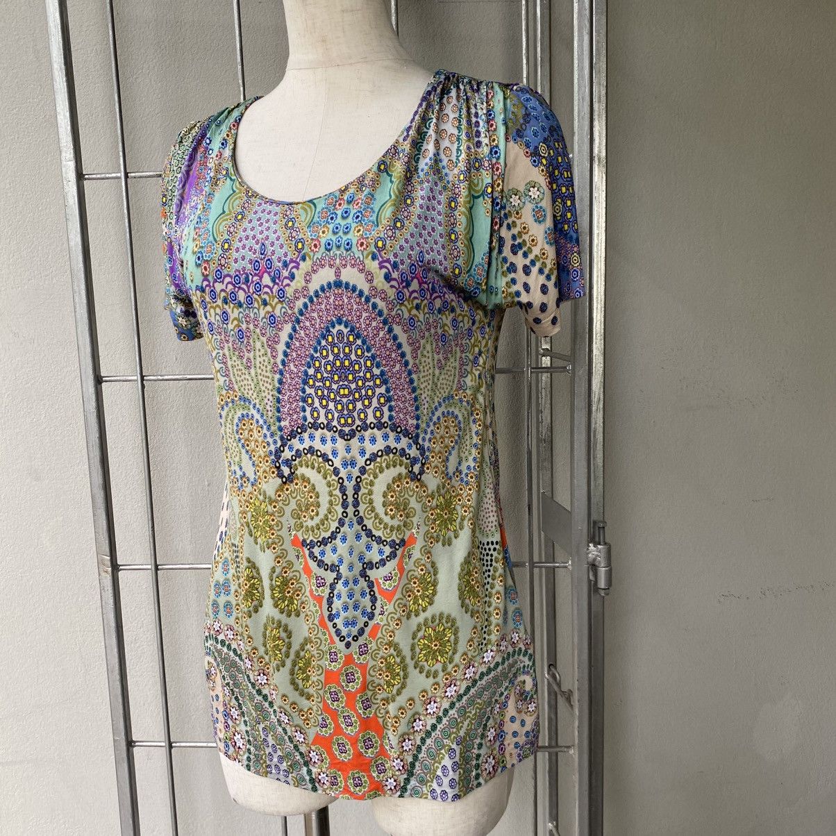 Etro ETRO Milano Multicolor Paisley Print Scoop Neck Top Size M / US 6-8 / IT 42-44 - 12 Thumbnail