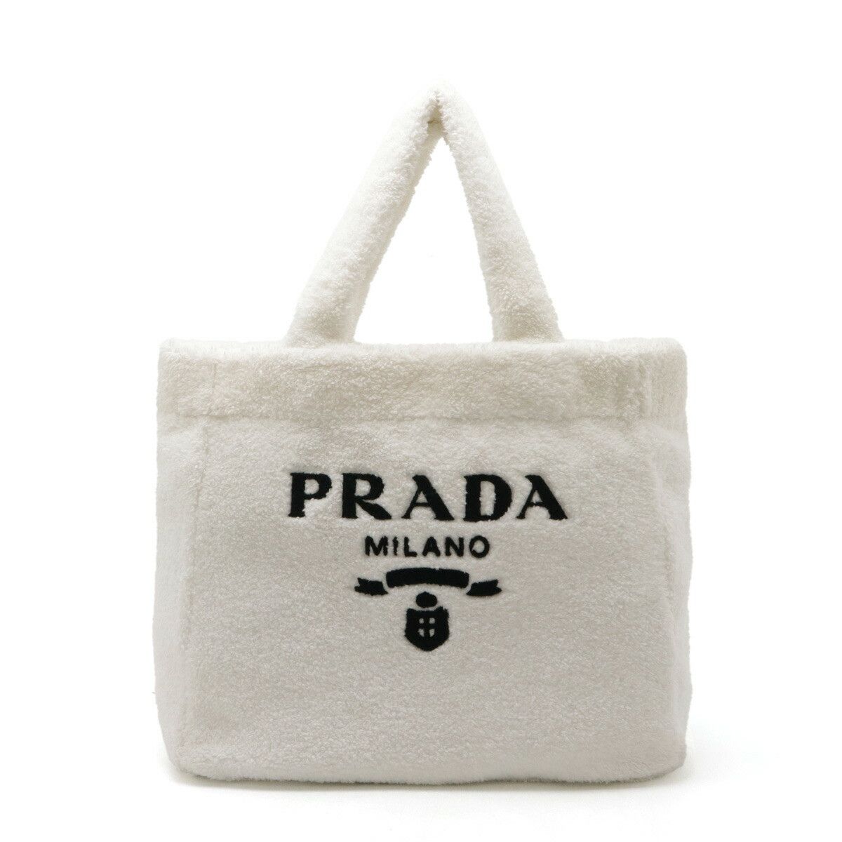 Prada Prada Fabric Terry Tote Bag 2Way Tote Bag 1Bg130 Others Tote Bag 1Bg130 in White, Women's