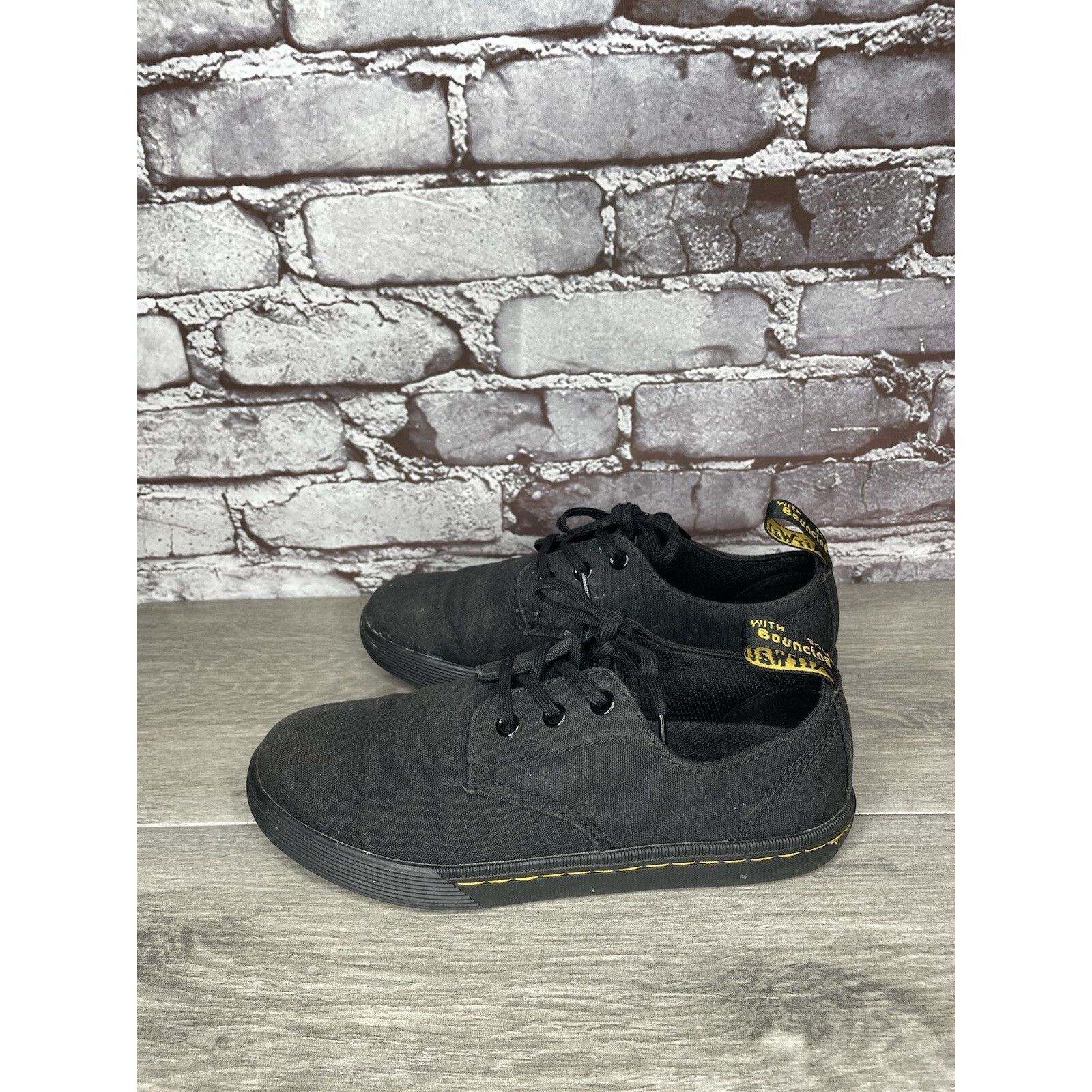 Dr. Martens Doc Dr. Martens SantAnita Black Airwair Casual Lace Up Shoes Size US 6 / IT 36 - 15 Thumbnail