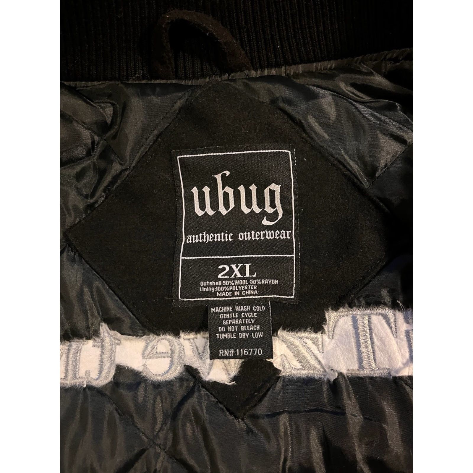 Vintage VINTAGE ubug Hitz Committee Record Label Bomber Jacket Men’s 2XL Black Hip Hop X2K Size US XXL / EU 58 / 5 - 6 Thumbnail