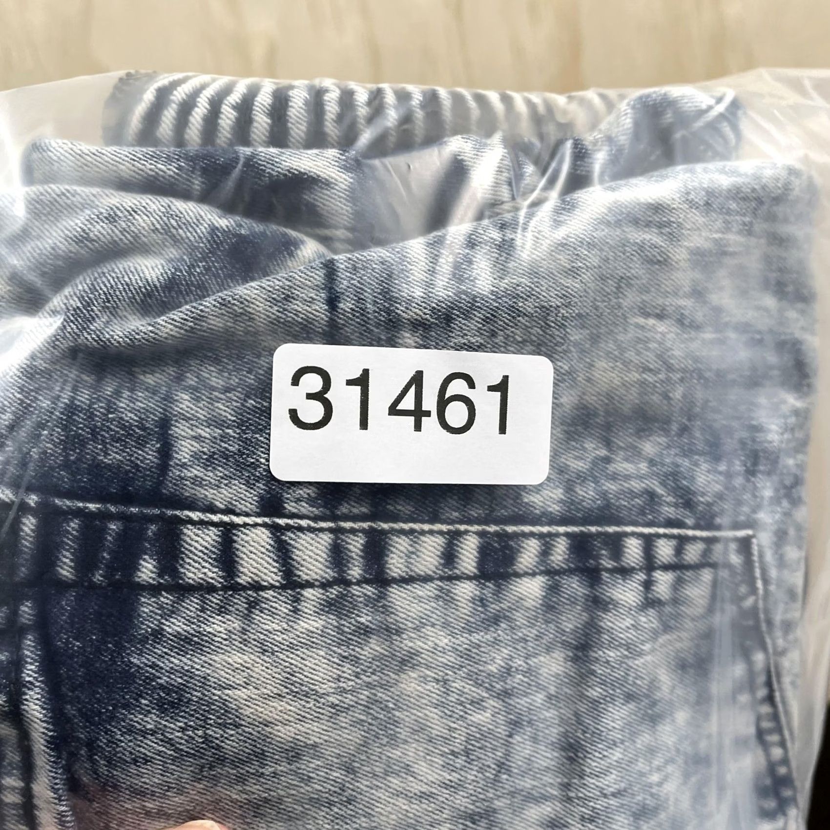 Vintage STEVE'S JEANS Biker Denim Shorts Mens 46 Blue Acid Wash Moto Zip Stretch Size US 30 / EU 46 - 7 Thumbnail