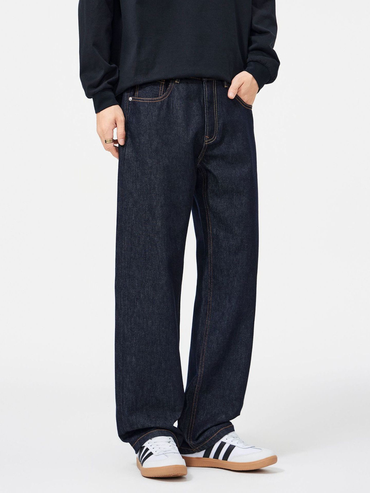 Japanese Brand Men's Retro Loose Casual Wide-Leg Jeans Size US 32 / EU 48 - 1 Thumbnail