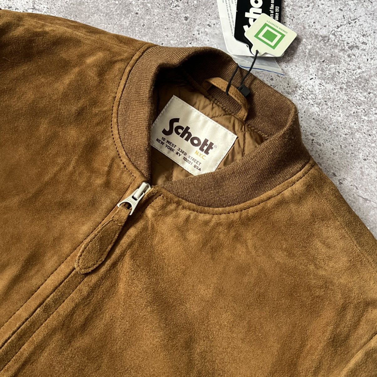 Schott Schott NYC NWT Rust Goat Suede Bomber Jacket Size US L / EU 52-54 / 3 - 3 Thumbnail
