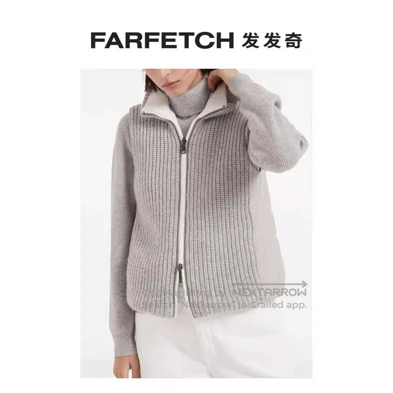 Brunello Cucinelli Brunello Cucinelli Double Sided Wearable Vest, Cashmere Kn Size XS / US 0-2 / IT 36-38 - 8 Thumbnail